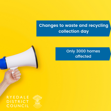 changes to waste and recycling collections. 3000 homes affected.
